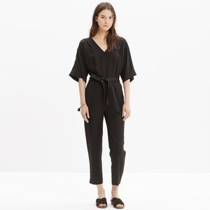 Madewell Kimono Jumpsuit — Black